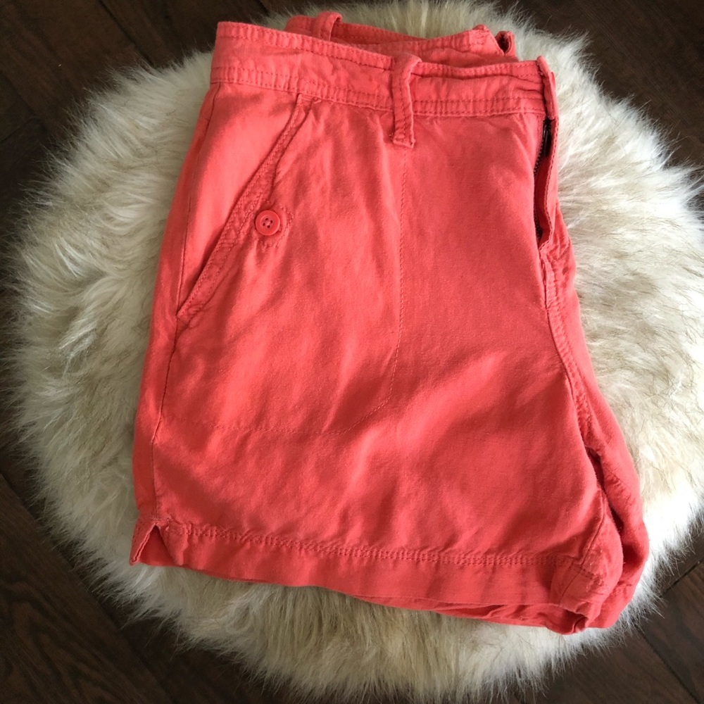 Calvin Klein Red linen shorts